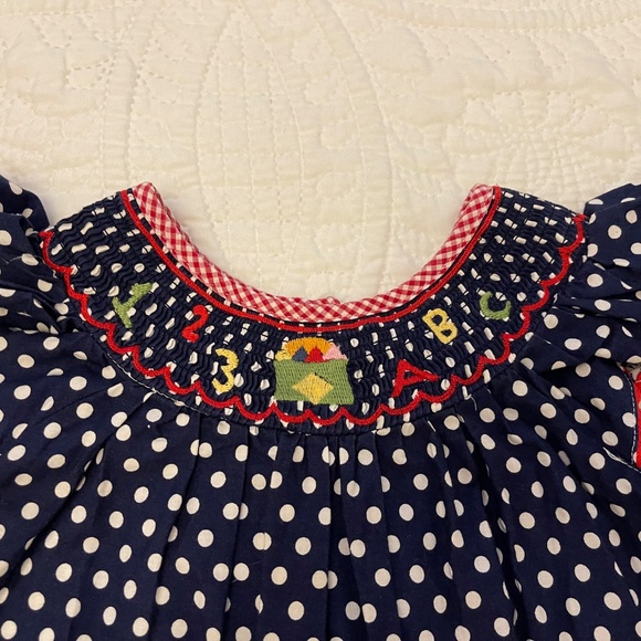 Lil Cactus Smocked  dress  School 123 ABC - Picture 2 of 6